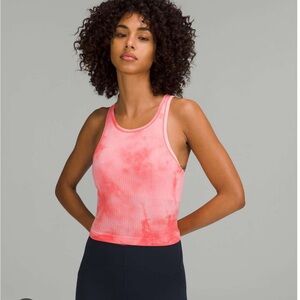 Ebb to street cropped racer back bra top